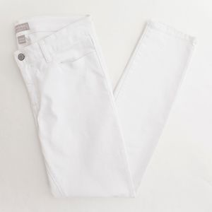 Banana Republic Pure White Skinny Fit Jeans